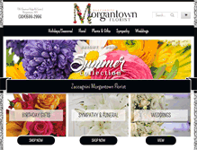 Tablet Screenshot of morgantownflorist.com